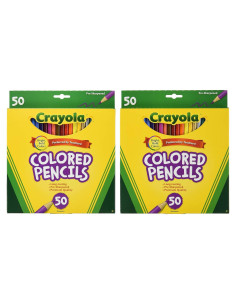 Lápices de Colores Crayola 50ct Largos Paquete de 2