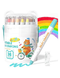 Crayones Jumbo JUPITEARTH 36 Colores No Tóxicos