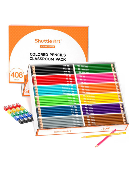 Lápices de Colores Shuttle Art 408 Paquetes Multicolor Lápices de Colores Shuttle Art 408 Paquetes Multicolor