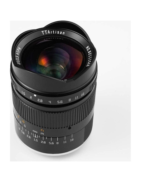 Lente TTArtisan 21mm F1.5 para Cámaras Sony E-Mount Negro Lente TTArtisan 21mm F1.5 para Cámaras Sony E-Mount Negro