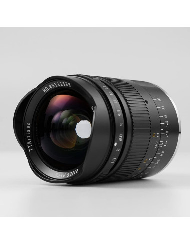 Lente TTArtisan 21mm F1.5 para Cámaras Sony E-Mount Negro