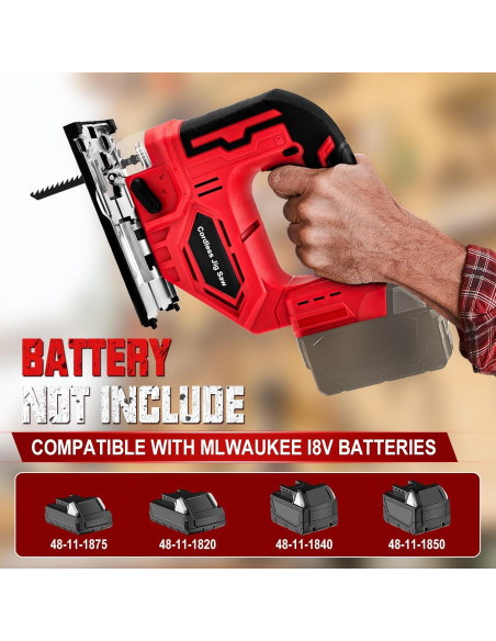 Sierra de calar inalámbrica Milwaukee 18V sin escobillas Sierra de calar inalámbrica Milwaukee 18V sin escobillas