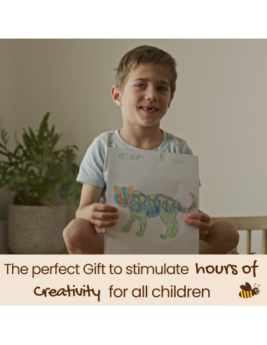 Crayones de Cera de Abeja Honeysticks + Libro para Colorear