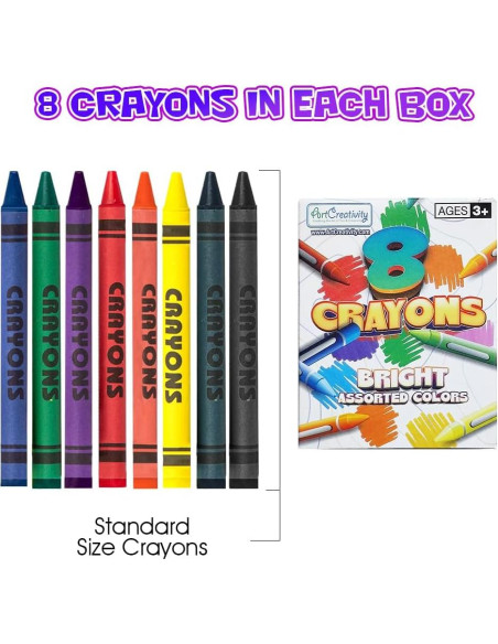 Crayones ArtCreativity 192 Unidades No Tóxicos para Niños Crayones ArtCreativity 192 Unidades No Tóxicos para Niños