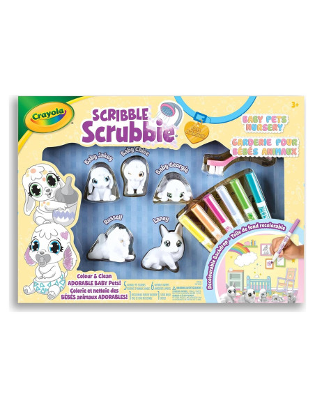 Crayola Scribble Scrubbie Bebé Mascotas Juego Creativo Crayola Scribble Scrubbie Bebé Mascotas Juego Creativo