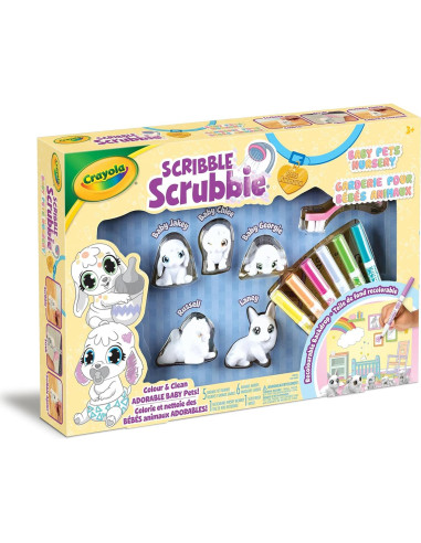 Crayola Scribble Scrubbie Bebé Mascotas Juego Creativo
