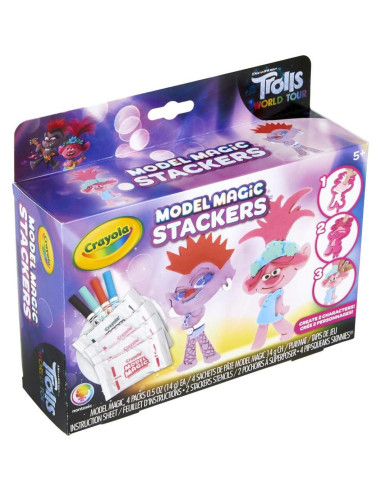 Crayola Model Magic Stackers Trolls 2 - Kit de Manualidades