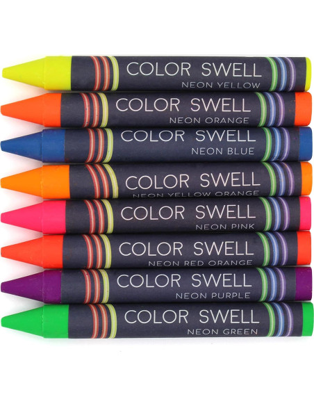 Packs de Crayones Neón Color Swell - 18 Cajas de 8 Crayones Packs de Crayones Neón Color Swell - 18 Cajas de 8 Crayones