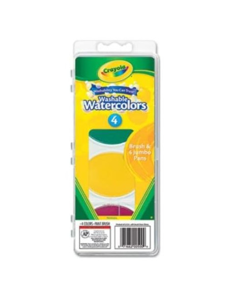 Acuarelas Lavables Crayola 4 Colores 1500 para Bebés Acuarelas Lavables Crayola 4 Colores 1500 para Bebés