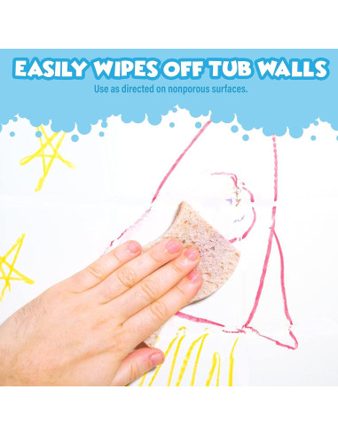 Crayones de Baño Tub Works 24 Colores No Tóxicos