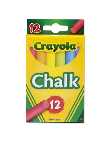 Tiza Crayola 510816 12 Palos Colores Asortidos