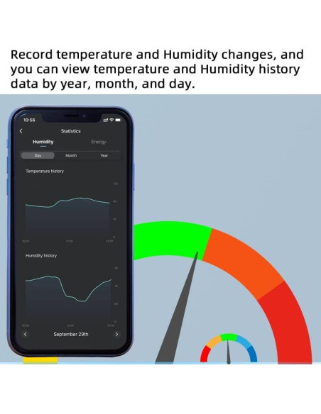 Controlador de Temperatura y Humedad WiFi MHCOZY 16A Controlador de Temperatura y Humedad WiFi MHCOZY 16A