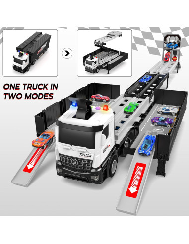 Pista de Carreras Camiones Transportadores Diuerma 3 Capas 8 Coches