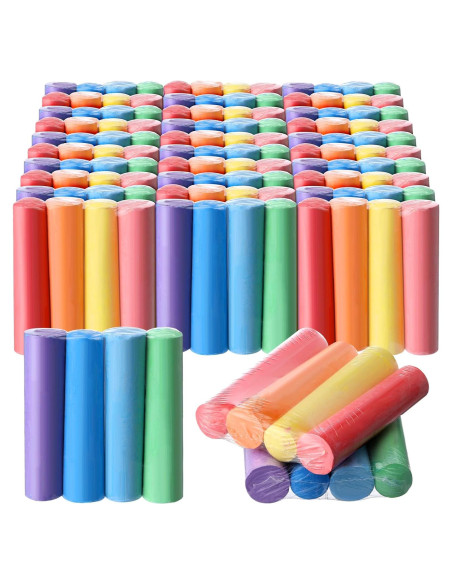 Juego de Tiza Jumbo Chivertion 120 Piezas Colores Vivos Juego de Tiza Jumbo Chivertion 120 Piezas Colores Vivos