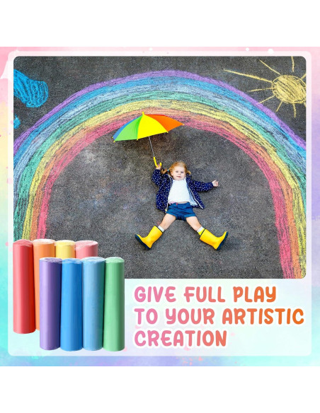 Juego de Tiza Jumbo Chivertion 120 Piezas Colores Vivos Juego de Tiza Jumbo Chivertion 120 Piezas Colores Vivos