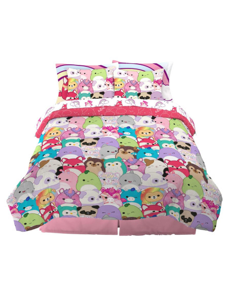 Juego de Edredón Franco Squishmallows 7 Piezas Completo Juego de Edredón Franco Squishmallows 7 Piezas Completo