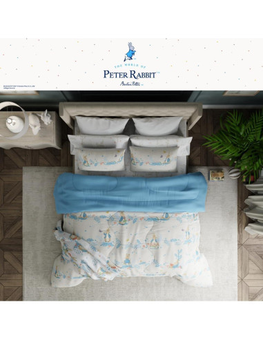 Juego de Cama Franco Peter Rabbit 7 Piezas Microfibra