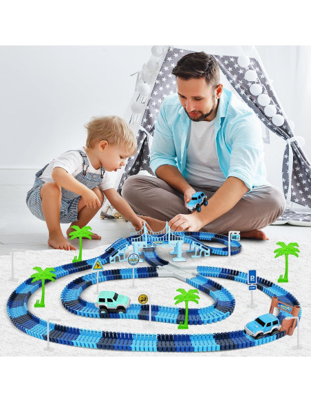 Juego de Pista de Carreras Toyk Frozen 269 Piezas 2 Coches Juego de Pista de Carreras Toyk Frozen 269 Piezas 2 Coches