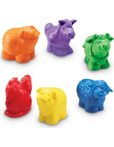 Contadores de Granja Jumbo Learning Resources - 30 Piezas Contadores de Granja Jumbo Learning Resources - 30 Piezas