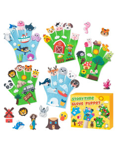 Títeres de Dedo WATINC - 5 Piezas de Fieltro Educativos