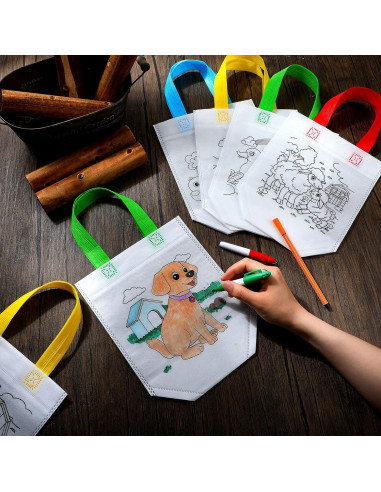 Bolsas de Sorpresa de Granja 45 Pcs Kakctyen para Colorear
