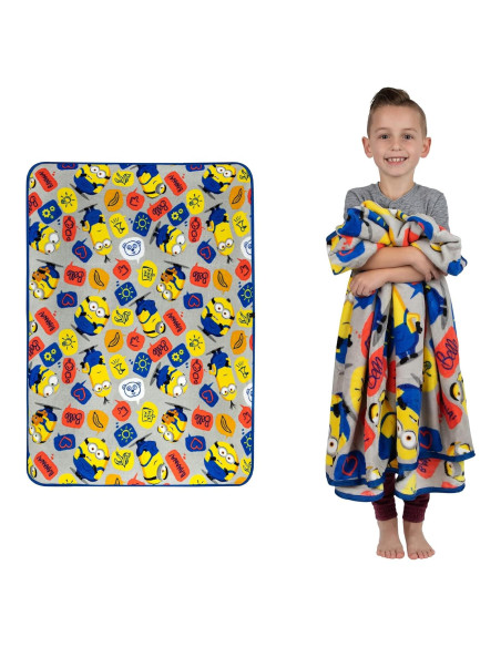 Manta Franco Minions 116x152 cm Suave y Ligera Manta Franco Minions 116x152 cm Suave y Ligera