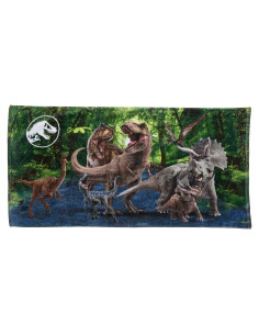 Toalla de Playa Franco Kids Jurassic World 147x71 cm Suave