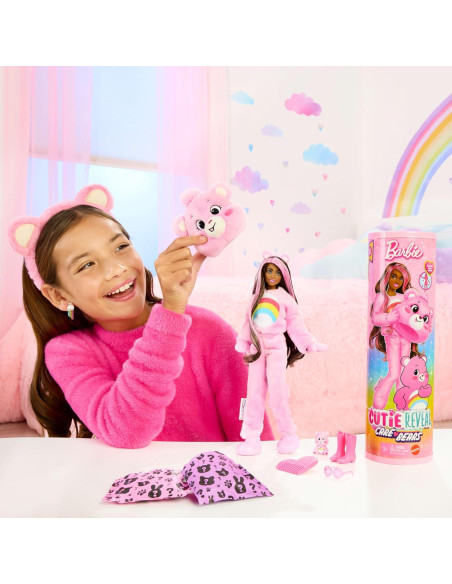 Muñeca Barbie Cutie Reveal Cheer Bear con 10 Sorprisas Muñeca Barbie Cutie Reveal Cheer Bear con 10 Sorprisas