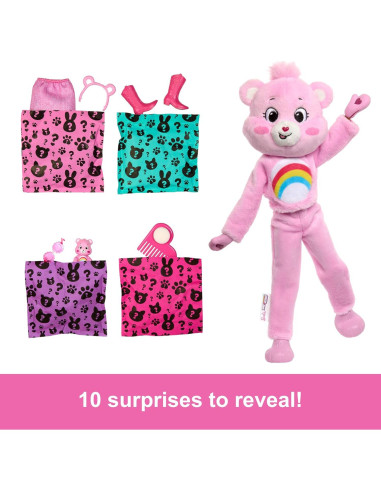 Muñeca Barbie Cutie Reveal Cheer Bear con 10 Sorprisas