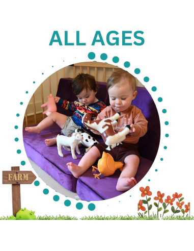 Set de Animales de Granja Suaves Cre8tive Minds - 5 Piezas