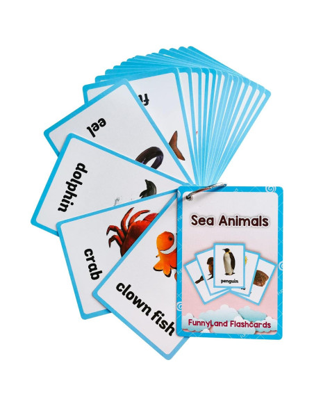 Tarjetas de Aprendizaje Lilias Animales Salvajes y Marinos Tarjetas de Aprendizaje Lilias Animales Salvajes y Marinos