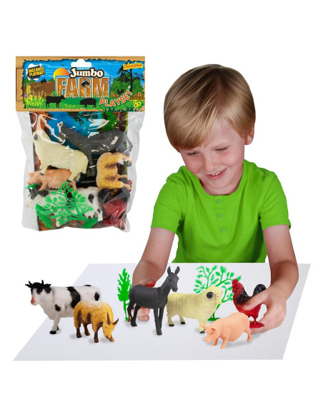 Set de Juguetes de Granja Deluxebase 10 Piezas Animales Set de Juguetes de Granja Deluxebase 10 Piezas Animales
