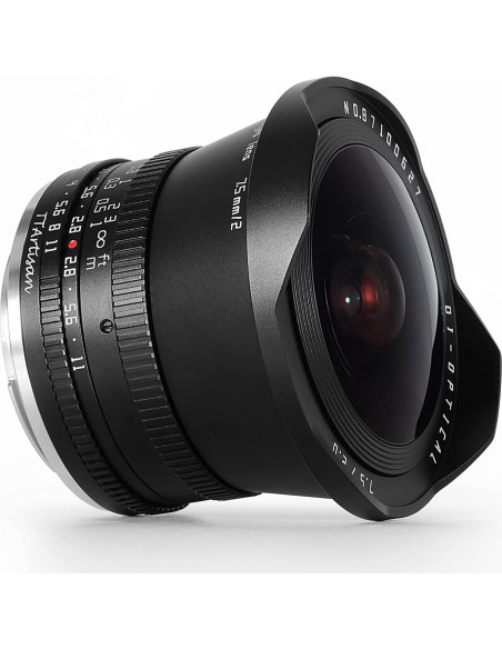 Lente Ojo de Pez 7.5mm F2 TTArtisan para M4/3 Lente Ojo de Pez 7.5mm F2 TTArtisan para M4/3