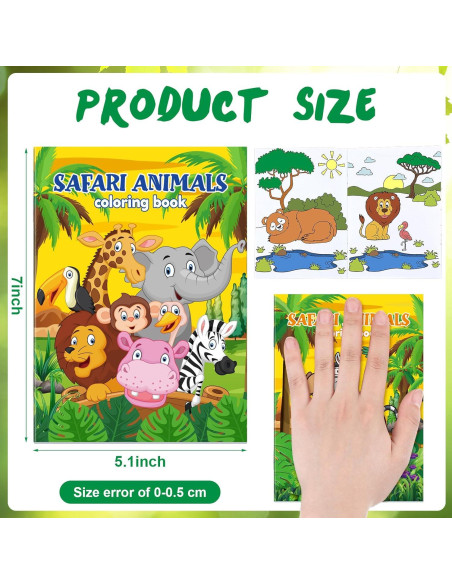 Fulmoon 72 Libros para Colorear Animales + 72 Crayones Fulmoon 72 Libros para Colorear Animales + 72 Crayones