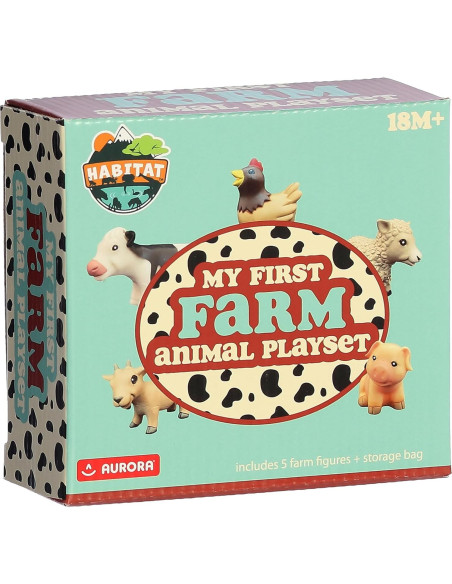 Juego de Animales de Granja Aurora Toys - 5 Figuras - 18+ meses Juego de Animales de Granja Aurora Toys - 5 Figuras - 18+ meses