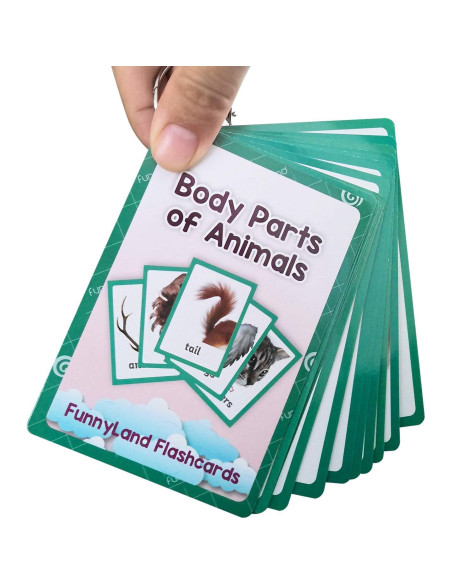 Tarjetas de Aprendizaje en Inglés Animales y Partes del Cuerpo Tarjetas de Aprendizaje en Inglés Animales y Partes del Cuerpo