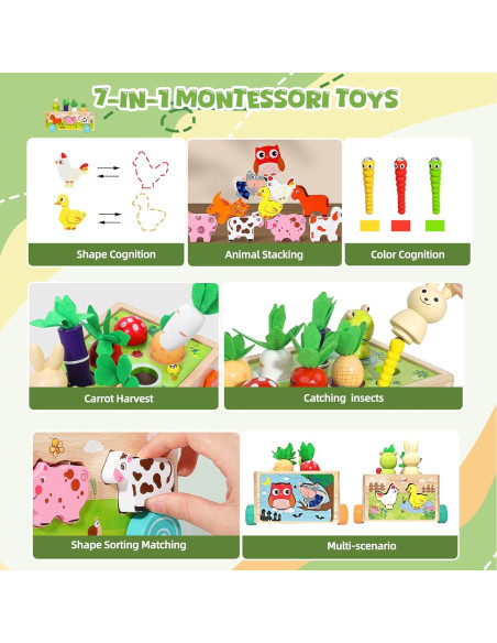 Juguete Montessori de Madera Edutree Clasificador de Animales Juguete Montessori de Madera Edutree Clasificador de Animales
