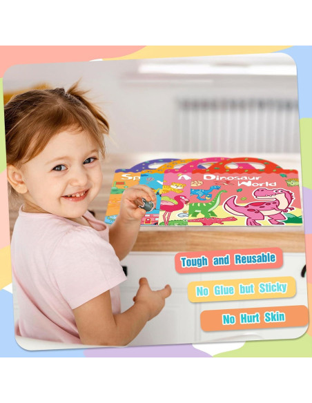 Libros de Pegatinas Reutilizables ROATEE 8 Temas Diversos Libros de Pegatinas Reutilizables ROATEE 8 Temas Diversos