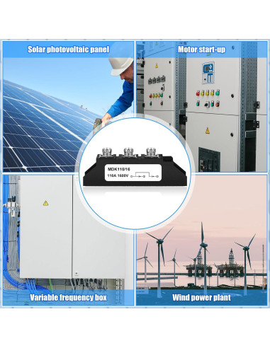 Diodo Solar Yexiya MDK 110A-16 Antirreversa 1600V 100A