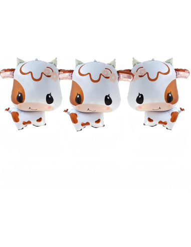 Set de 3 Globos Mylar de Vaca CYMYLAR para Fiesta