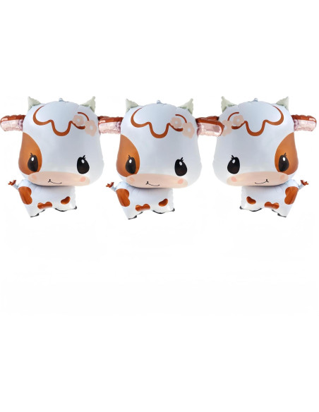 Set de 3 Globos Mylar de Vaca CYMYLAR para Fiesta Set de 3 Globos Mylar de Vaca CYMYLAR para Fiesta