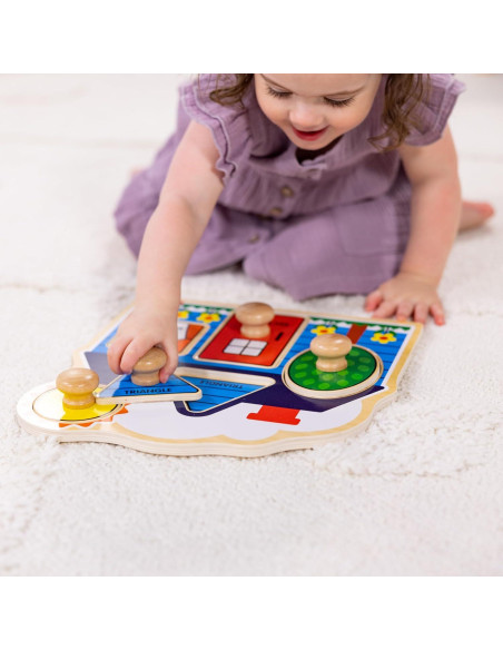 Rompecabezas de Madera Jumbo Melissa & Doug 2-Pack Granja y Formas Rompecabezas de Madera Jumbo Melissa & Doug 2-Pack Granja y Formas