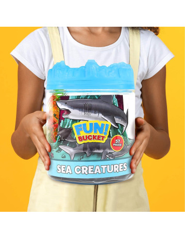 Cubeta de Juego de Reptiles Sunny Days - 43 Figuras y Accesorios