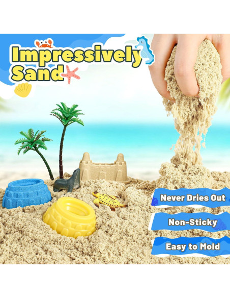 Kit de Arena Sensorial FRUSE con 38 Piezas para Niños Kit de Arena Sensorial FRUSE con 38 Piezas para Niños