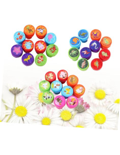 Sellos Educativos de Animales STOBOK 30pcs Pre-inked 2