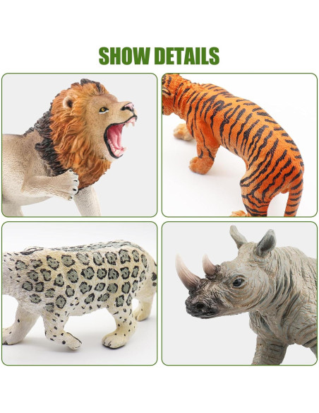 Figuras de Animales de Safari Fistone - Jumbo 6 Piezas Figuras de Animales de Safari Fistone - Jumbo 6 Piezas