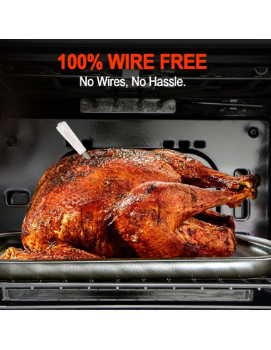 Termómetro de Carne Inalámbrico WANDiORY Bluetooth IPX8