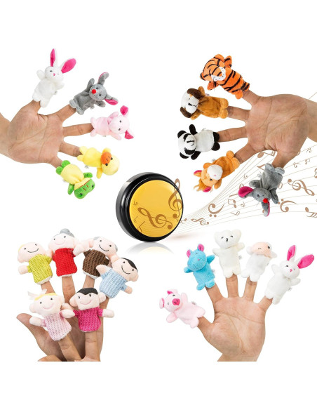 Juego de Marionetas de Mano y Dedo - 31 Piezas BetterLine Juego de Marionetas de Mano y Dedo - 31 Piezas BetterLine