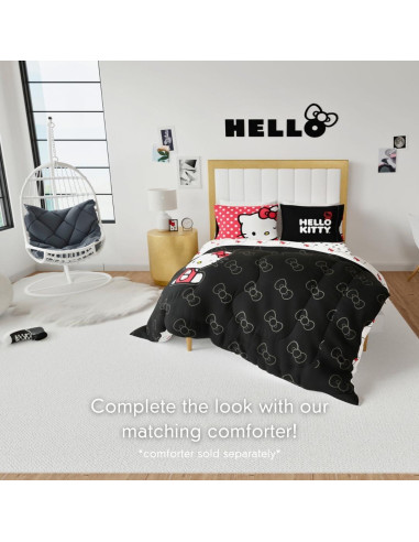 Juego de Sábanas Hello Kitty Franco 4 Piezas Microfibra