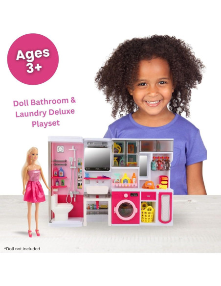 Juego de Baño de Muñeca 4 en 1 Liberty Imports Juego de Baño de Muñeca 4 en 1 Liberty Imports